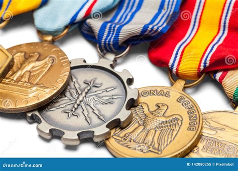 Military Medals Of The Soviet Union On The Uniform Stock Image ...