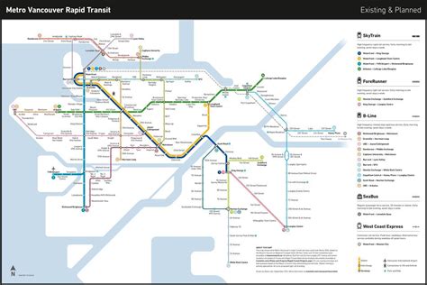 Vancouver Bus Map Vancouver Bus Lines Map British Columbia Canada