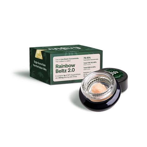 Mfny Rainbow Beltz 20 Live Rosin Concentrate Hybrid 6248 1g