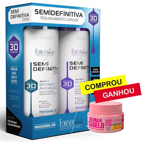 Kit Escova Semi Definitiva Forever Liss Power D X Litro Em Promo O