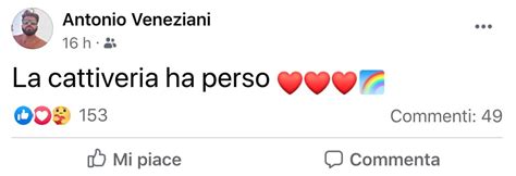 Il Gay Più Bello d Italia Antonio Veneziani non è stato squalificato La cattiveria ha perso