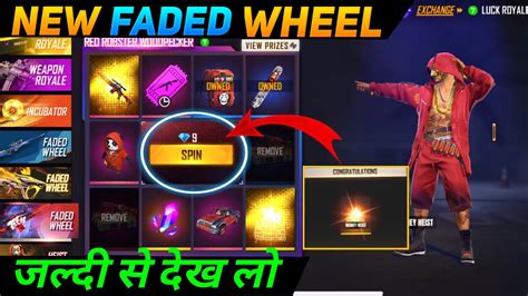 Free Fire Red Robster Woodpecker Faded Wheel Event Free Fire New