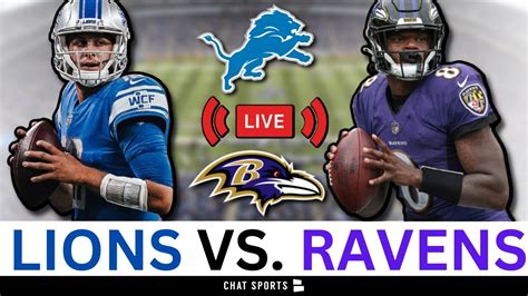 Lions Vs Ravens Live Streaming Scoreboard Play By Play Game Audio