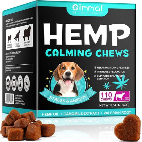 110pcs Hemp Calming Chews For Dogs Calming Chews Treats