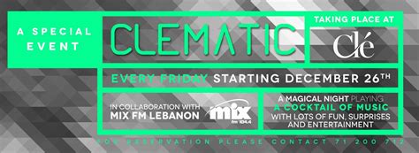 Cle And Mix Fm Present Cl Matic Lebtivity