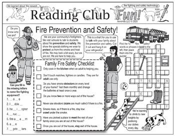 Fire Prevention And Safety Puzzle Pack With Bonus Activity Set