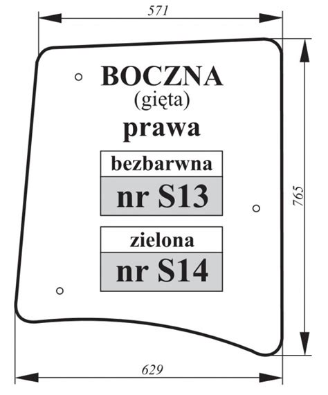 Szyba Boczna Prawa Gi Ta Zetor Nr S S