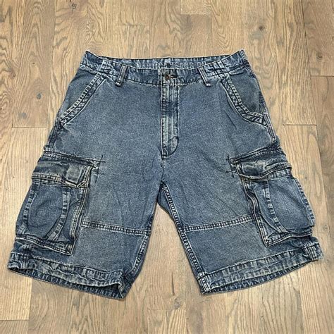 Y2k Nautica Jorts With Cargo Pockets Size 32w X Depop