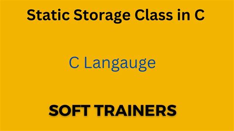 C Static Storage Class In C C Language For Beginners Dr