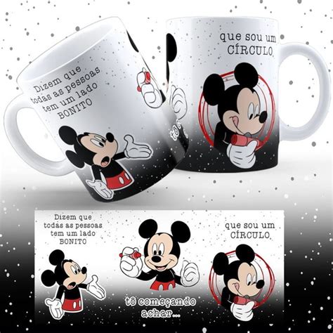 Caneca Engracada Mickey Dizem Que Todas As Pessoas Elo7