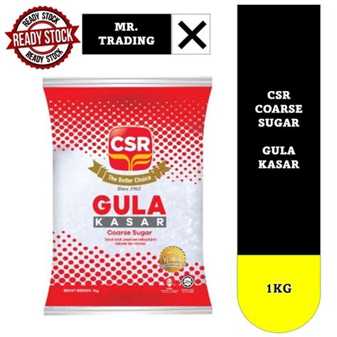 CSR Coarse Sugar Gula Kasar 1kg Shopee Malaysia