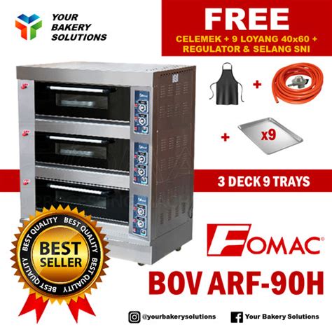 Jual Oven Fomac Bov Arf H Deck Tray X Gas Digital Otomatis