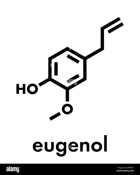 Eugenol Herbal Essential Oil Molecule Present In Cloves Nutmeg Etc