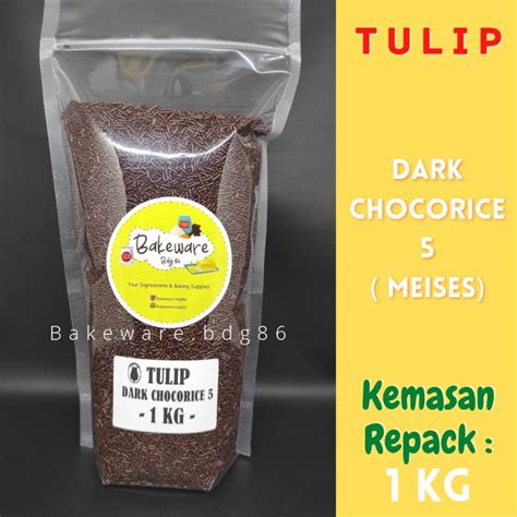 Jual Tulip Meses Dark Chocorice Repack Kg Meises Original Shopee