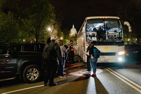 Texas Sends Two More Buses With Migrants To Kamala Harris Residence