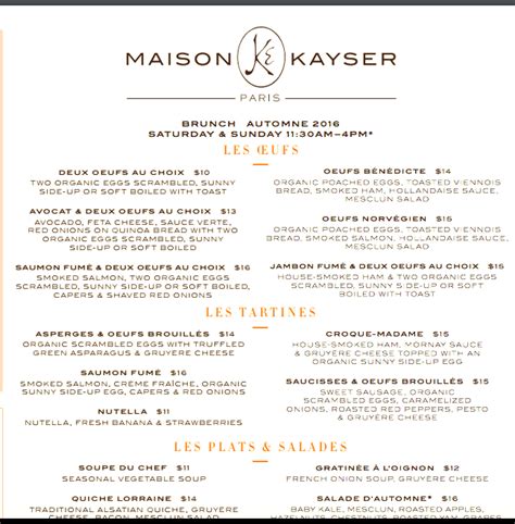 Maison Kayser NYC Brunch Review