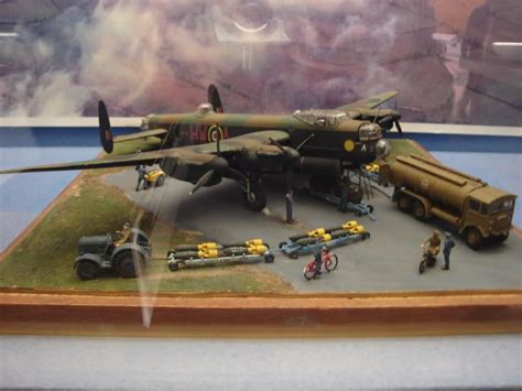 British Lancaster Heavy Bomber Military Diorama Aircraft Modeling