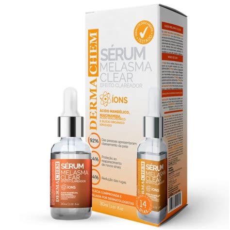 S Rum Facial Melasma Clair Efeito Clareador Dermachem Ml Tudo De