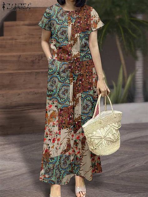 Zanzea Fashion Floral Printed Suit Summer Elegant Sets 2pcs Short