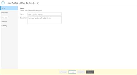 Creating Protected Data Backup Report Veeam Service Provider Console