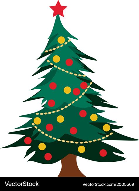 Christmas tree graphics Royalty Free Vector Image