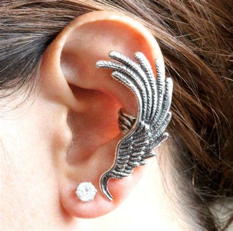 Angel Wing Ear Cuff Wing Earring Wing Jewelry Bird Jewelry Feather