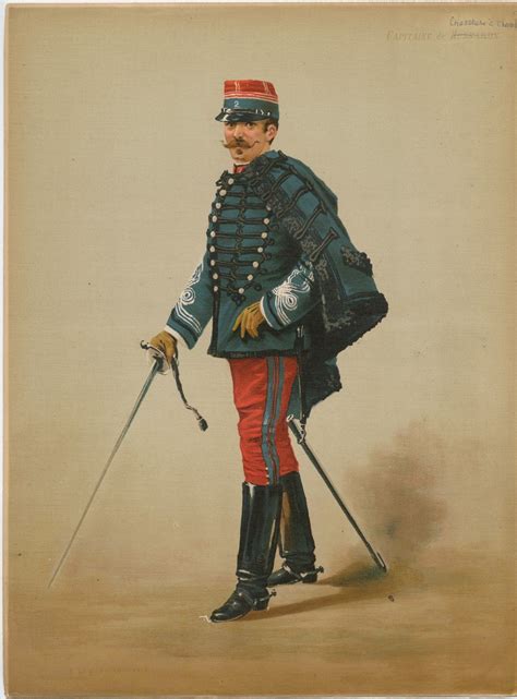 Capitaine de Chasseurs à cheval 1875 Auguste Legras