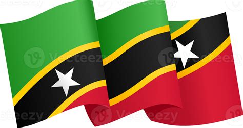 Saint Kitts And Nevis Flag Wave 43242979 Png