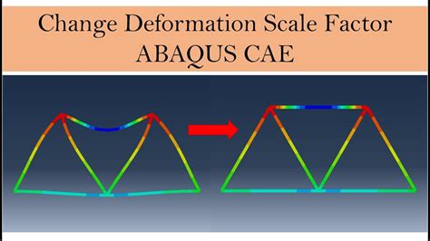 Abaqus Cae How To Change Deformation Scale Factor Youtube