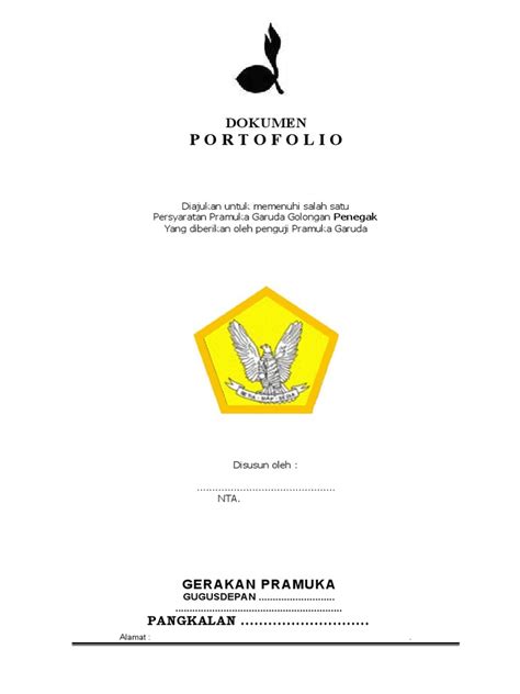 Pramuka Garuda Portofolio Pdf