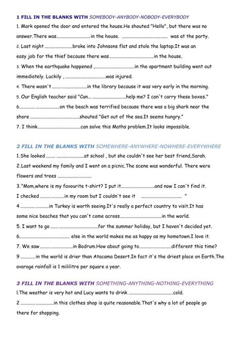 Indefinite Pronouns Interactive Activity For A2 You Can Do The