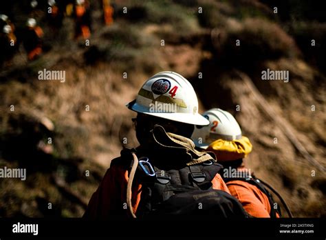 Palisades California Usa Nd Oct Firefighters Battled A Blaze