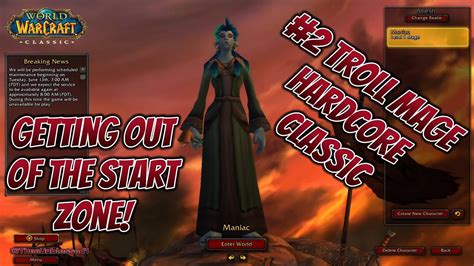 World Of Warcraft Classic Era Hardcore 2 Troll Mage Getting Out Of