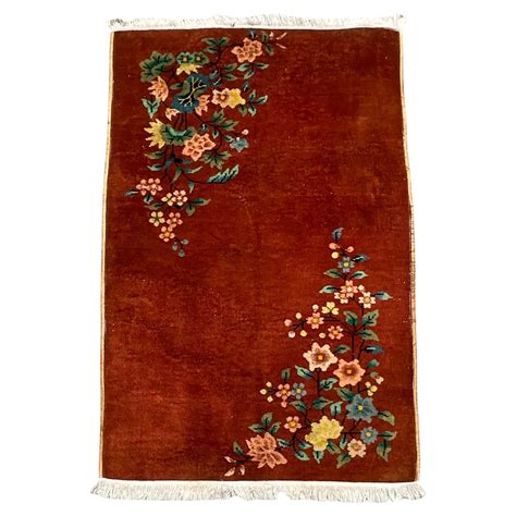 Vintage Art Deco Rug Styled After Chinese Nichols For Sale At 1stDibs