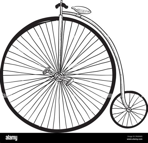 Antique Bicycle Sketch Stock Vector Image And Art Alamy
