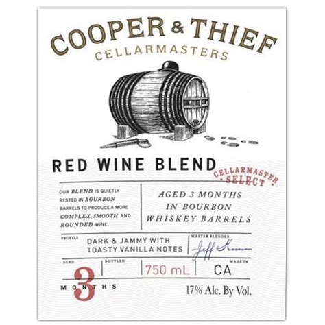 Cooper And Thief Bourbon Barrel Aged Red Blend 2021