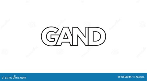 Gand In The Belgium Emblem The Design Features A Geometric Style