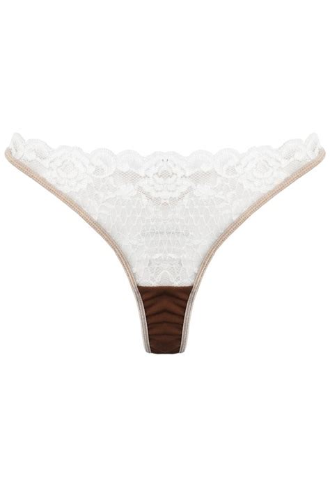 Lingerie Letters Cappuccino Thong Women S Underwear Online