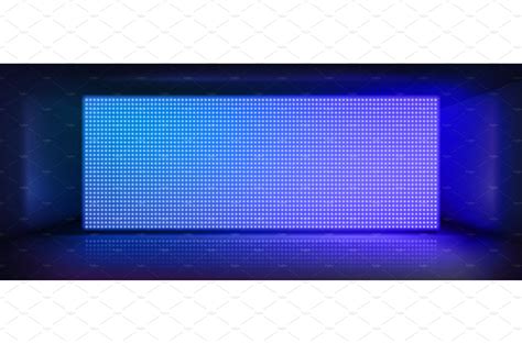Led Light Screen Background Wall Illustrations Creative Market
