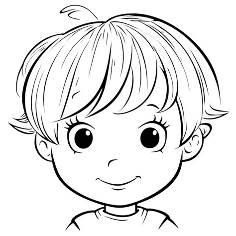 Human Face Coloring Page