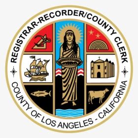 Los Angeles County Registrar-recorder County Clerk - Seal Of Los ...