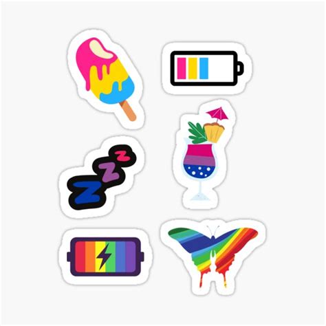 Pansexual Bisexual Pride Pack Sticker For Sale By Meicha Redbubble