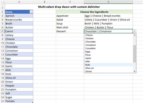 How To Create A Multiple Select Drop Down List In Excel Templates