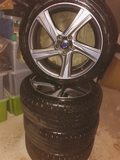 Set Of Four Volvo V R Design Ixion Genuine Alloy Wheel Complete