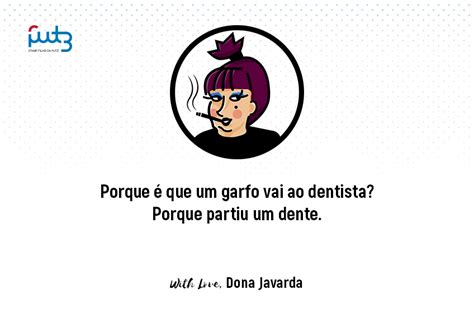 Porque é que um garfo vai ao dentista Piadas Dona Javarda