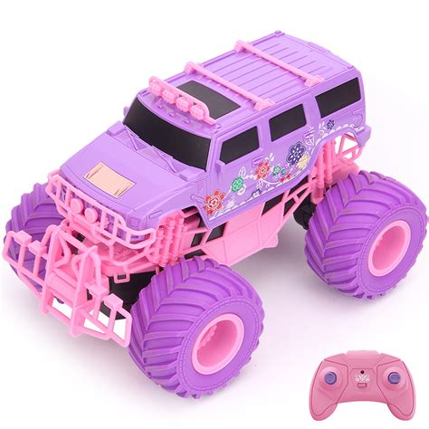 Pinnaco Pink Purple Remote Control Car for Girls, 2.4GHz Rechargeable ...