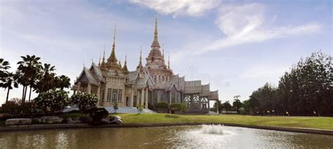 Nonkum Temple With Blue Sky Seekhio Nakhon Ratchasima Thailand Wat