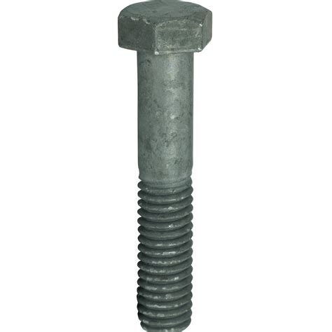 14 20 X 1 14 Hex Bolts Galvanized Cap Screws With Nuts Quantity 50