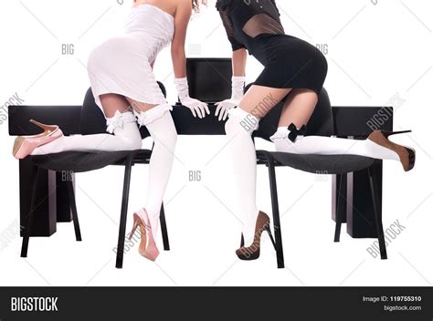 Sexy Two Women Office Image And Photo Free Trial Bigstock