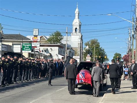 Police Public Pay Respects To Opp Officer Killed In Shooting East Of Ottawa Cbc News